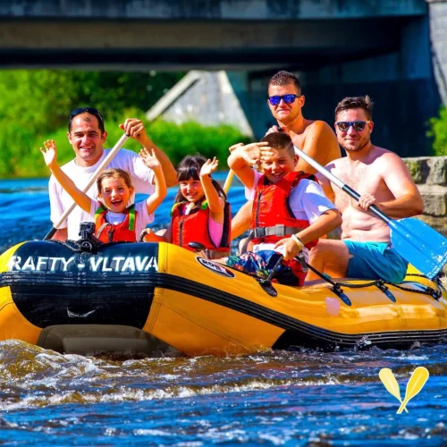 Jednodenní vodácký výlet ─ Č. Krumlov - Boršov nad Vltavou (35 km)