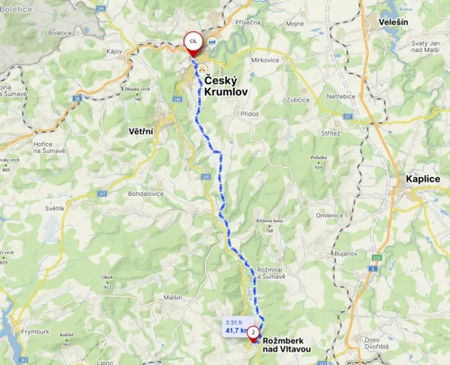 Celodenní výlet na kolech – Rožmberk